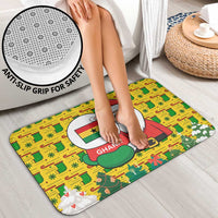 Ghana Christmas Bathroom Set with Santa Ornament National Coat of Arms and Festive - Wonder Print Shop