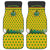 Ghana Christmas Car Mats with Santa Ornament National Coat of Arms and Festive - Wonder Print Shop