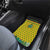 Ghana Christmas Car Mats with Santa Ornament National Coat of Arms and Festive - Wonder Print Shop