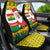 Ghana Christmas Car Seat Cover with Santa Ornament National Coat of Arms and Festive - Wonder Print Shop