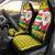Ghana Christmas Car Seat Cover with Santa Ornament National Coat of Arms and Festive - Wonder Print Shop