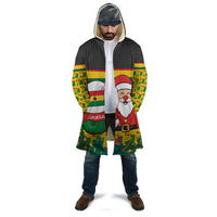 Ghana Christmas Cloak with Santa Ornament National Coat of Arms and Festive - Wonder Print Shop