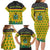 Ghana Christmas Family Matching Long Sleeve Bodycon Dress and Hawaiian Shirt with Santa Ornament National Coat of Arms and Festive - Wonder Print Shop