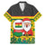 Ghana Christmas Family Matching Mermaid Dress and Hawaiian Shirt with Santa Ornament National Coat of Arms and Festive - Wonder Print Shop