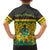 Ghana Christmas Family Matching Off The Shoulder Long Sleeve Dress and Hawaiian Shirt with Santa Ornament National Coat of Arms and Festive - Wonder Print Shop
