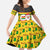 Ghana Christmas Family Matching Off Shoulder Maxi Dress and Hawaiian Shirt with Santa Ornament National Coat of Arms and Festive - Wonder Print Shop
