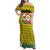 Ghana Christmas Family Matching Off Shoulder Maxi Dress and Hawaiian Shirt with Santa Ornament National Coat of Arms and Festive - Wonder Print Shop