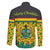 Ghana Christmas Family Matching Off Shoulder Short Dress and Hawaiian Shirt with Santa Ornament National Coat of Arms and Festive - Wonder Print Shop
