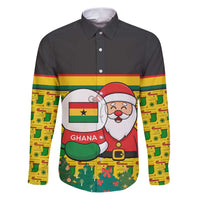 Ghana Christmas Family Matching Puletasi and Hawaiian Shirt with Santa Ornament National Coat of Arms and Festive - Wonder Print Shop