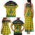 Ghana Christmas Family Matching Tank Maxi Dress and Hawaiian Shirt with Santa Ornament National Coat of Arms and Festive - Wonder Print Shop