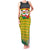 Ghana Christmas Family Matching Tank Maxi Dress and Hawaiian Shirt with Santa Ornament National Coat of Arms and Festive - Wonder Print Shop