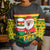 Ghana Christmas Kid Ugly Christmas Sweater with Santa Ornament National Coat of Arms and Festive - Wonder Print Shop