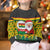 Ghana Christmas Kid Ugly Christmas Sweater with Santa Ornament National Coat of Arms and Festive - Wonder Print Shop
