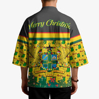 Ghana Christmas Kimono with Santa Ornament National Coat of Arms and Festive - Wonder Print Shop