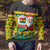 Ghana Christmas Ugly Christmas Sweater with Santa Ornament National Coat of Arms and Festive - Wonder Print Shop