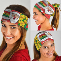 Ghana Christmas Neck Gaiter with Santa Ornament National Coat of Arms and Festive - Wonder Print Shop