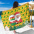 Ghana Christmas Sarong with Santa Ornament National Coat of Arms and Festive - Wonder Print Shop