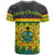 Ghana Christmas T Shirt with Santa Ornament National Coat of Arms and Festive - Wonder Print Shop
