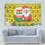 Ghana Christmas Tapestry with Santa Ornament National Coat of Arms and Festive - Wonder Print Shop