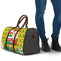 Ghana Christmas Travel Bag with Santa Ornament National Coat of Arms and Festive - Wonder Print Shop