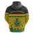 Ghana Christmas Zip Hoodie with Santa Ornament National Coat of Arms and Festive - Wonder Print Shop