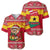 Ghana Christmas Baseball Jersey with Monkey Holding Gift Ghana Map and Festive - Wonder Print Shop