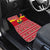 Ghana Christmas Car Mats with Monkey Holding Gift Ghana Map and Festive - Wonder Print Shop