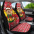 Ghana Christmas Car Seat Cover with Monkey Holding Gift Ghana Map and Festive - Wonder Print Shop