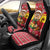 Ghana Christmas Car Seat Cover with Monkey Holding Gift Ghana Map and Festive - Wonder Print Shop