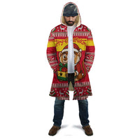 Ghana Christmas Cloak with Monkey Holding Gift Ghana Map and Festive - Wonder Print Shop