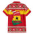 Ghana Christmas Family Matching Off The Shoulder Long Sleeve Dress and Hawaiian Shirt with Monkey Holding Gift Ghana Map and Festive - Wonder Print Shop