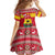 Ghana Christmas Family Matching Off Shoulder Maxi Dress and Hawaiian Shirt with Monkey Holding Gift Ghana Map and Festive - Wonder Print Shop