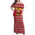 Ghana Christmas Family Matching Off Shoulder Maxi Dress and Hawaiian Shirt with Monkey Holding Gift Ghana Map and Festive - Wonder Print Shop