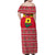 Ghana Christmas Family Matching Off Shoulder Maxi Dress and Hawaiian Shirt with Monkey Holding Gift Ghana Map and Festive - Wonder Print Shop