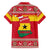 Ghana Christmas Family Matching Short Sleeve Bodycon Dress and Hawaiian Shirt with Monkey Holding Gift Ghana Map and Festive - Wonder Print Shop