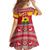 Ghana Christmas Family Matching Summer Maxi Dress and Hawaiian Shirt with Monkey Holding Gift Ghana Map and Festive - Wonder Print Shop