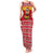 Ghana Christmas Family Matching Tank Maxi Dress and Hawaiian Shirt with Monkey Holding Gift Ghana Map and Festive - Wonder Print Shop