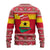 Ghana Christmas Ugly Christmas Sweater with Monkey Holding Gift Ghana Map and Festive - Wonder Print Shop