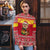 Ghana Christmas Ugly Christmas Sweater with Monkey Holding Gift Ghana Map and Festive - Wonder Print Shop