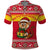 Ghana Christmas Polo Shirt with Monkey Holding Gift Ghana Map and Festive - Wonder Print Shop