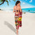 Ghana Christmas Sarong with Monkey Holding Gift Ghana Map and Festive - Wonder Print Shop