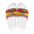 Ghana Christmas Slide Sandals with Monkey Holding Gift Ghana Map and Festive - Wonder Print Shop