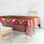 Ghana Christmas Tablecloth with Monkey Holding Gift Ghana Map and Festive - Wonder Print Shop