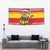Ghana Christmas Tapestry with Monkey Holding Gift Ghana Map and Festive - Wonder Print Shop