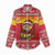 Ghana Christmas Women Casual Shirt with Monkey Holding Gift Ghana Map and Festive - Wonder Print Shop