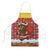 Spain Christmas Apron with Santa Bull Brick Chimney Wreath and Festive Holiday - Wonder Print Shop