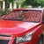 Spain Christmas Auto Sun Shade with Santa Bull Brick Chimney Wreath and Festive Holiday - Wonder Print Shop