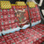 Spain Christmas Back Car Seat Cover with Santa Bull Brick Chimney Wreath and Festive Holiday - Wonder Print Shop
