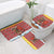 Spain Christmas Bathroom Set with Santa Bull Brick Chimney Wreath and Festive Holiday - Wonder Print Shop