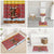 Spain Christmas Bathroom Set with Santa Bull Brick Chimney Wreath and Festive Holiday - Wonder Print Shop